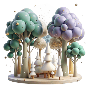 impressive vintage Forest Trees Canopy Coverage Transparent Background premium png