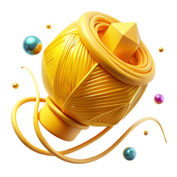 elegant abstract Glowing Yellow Thread Transparent Background Bright Light professional png