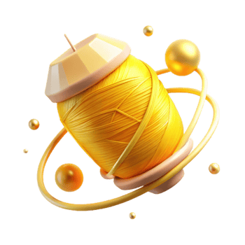 vibrant classic Glowing Yellow Thread Transparent Background Bright Light premium png