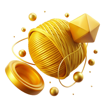 extraordinary minimalist Golden Yellow Thread Cutout Transparent Background Rich Tone exclusive png