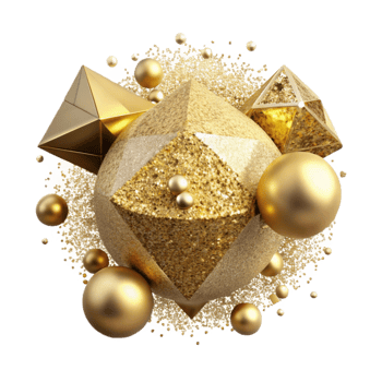 beautiful creative Gold Glitter Sparkle Cutout Transparent Background original png