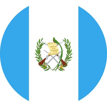 Guatemala flag illustrator national of round vector