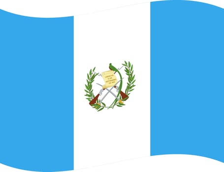 Guatemala waving flag illustrator of national icon vector