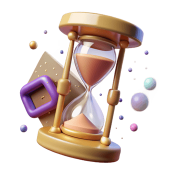 impressive classic Hourglass Cutout with Falling Sand original png