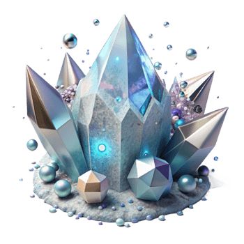 wonderful artistic Icy Crystals Harmony of Chaos Cutout professional png