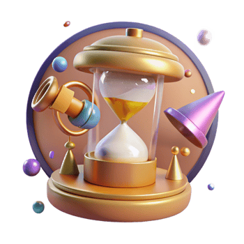 vibrant creative Kitchen Timer with Bell Transparent Element premium png