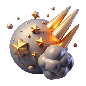 vibrant traditional Meteor Shower Cutout with Streaks of Light premium png