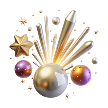 elegant traditional Meteor Shower Transparent Background png
