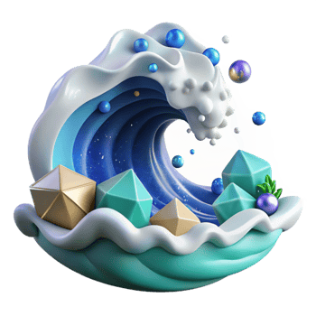 elegant vintage Ocean Waves Crashing on Shore Cutout high resolution png