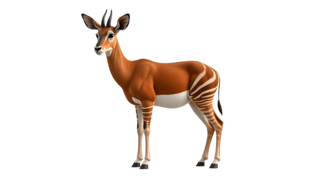 Antelope Side Profile Capturing Its Distinctive Curved Horns Ideal For Research Publications Book Covers Or Artistic Creations png