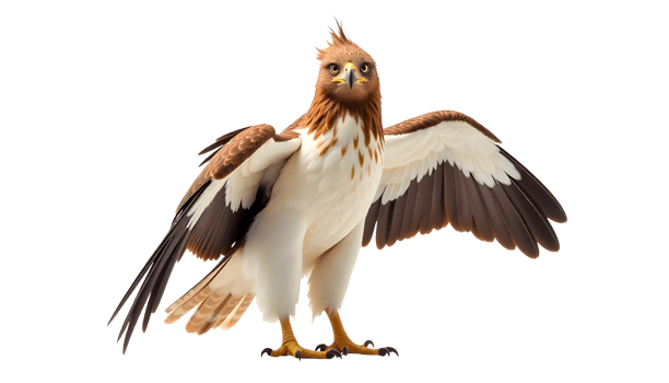 Majestic Eagle With Fully Spread Wings Showcasing Power And Grace For Wildlife Campaigns Or Art Projects png