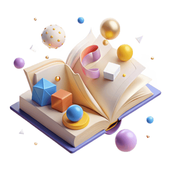 extraordinary contemporary Open Book Flat Lay Transparent Background professional png