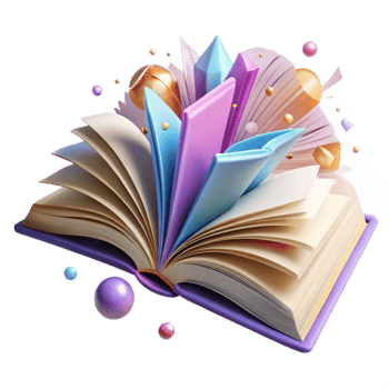 impressive contemporary Open Book Spine Visible Pages Fanned Transparent Background exclusive png