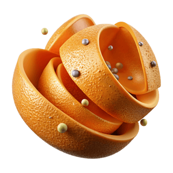 wonderful contemporary Orange Peel Texture Close Up Transparent Background high quality png