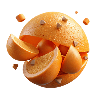 impressive creative Orange Peel Texture Cutout Isolated high resolution png