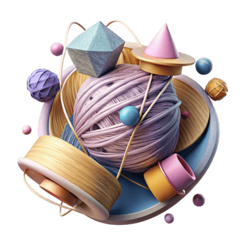 stunning contemporary Overlapping Threads Cutout Layered Effect detailed png