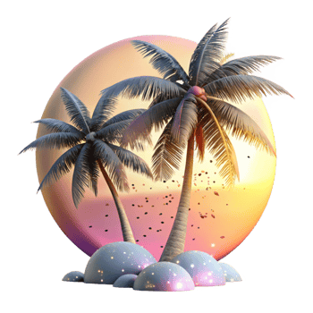 wonderful traditional Palm Tree Silhouette Tropical Sunset Transparent Background high quality png
