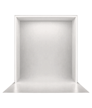 White Backdrop Event Booth for Product Presentation png