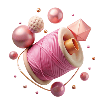 stunning traditional Pink Thread with Soft Lighting Cutout original png