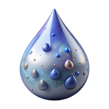 serene classic Rain Drop Macro Photography Isolated Element premium png