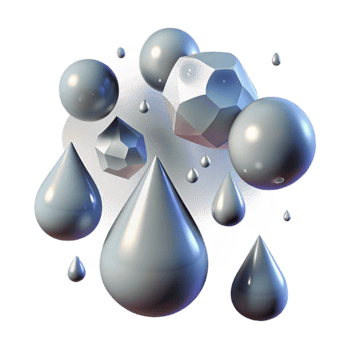 serene artistic Rain Drops Falling on Glass Isolated Element professional png