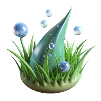 vibrant modern Rain Drops on Grass Blade Transparent Background genuine png