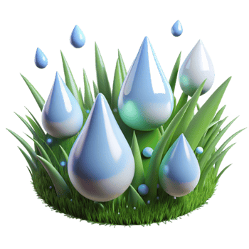 impressive modern Rain Drops on Grass Blade Transparent Background detailed png