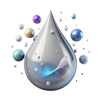 beautiful minimalist Rain Drop Splash Isolated on Transparent Background exclusive png