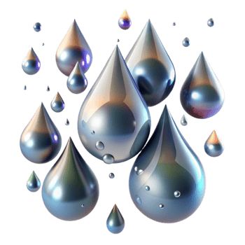 stunning minimalist Rain Drops with Bokeh Effect Transparent Background high resolution png