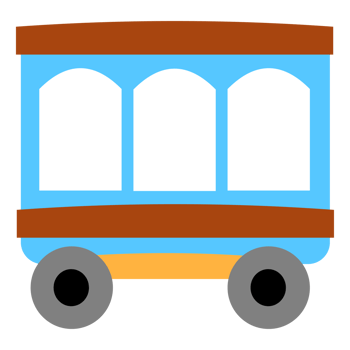 a cartoon train on a transparent background png