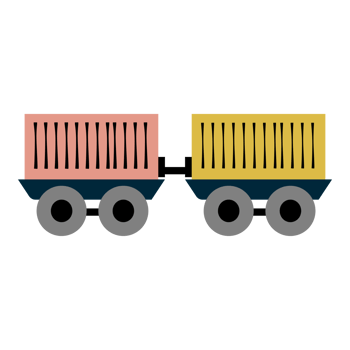 two trains on a transparent background png