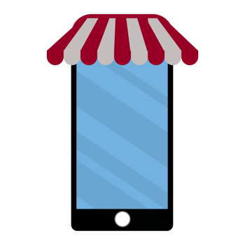 Illustration of a Shop with a Canopy png