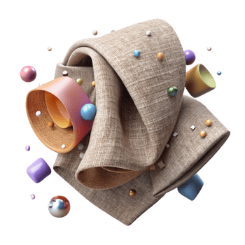 stunning creative Rough Fabric Texture with Linen Weave Cutout high quality png