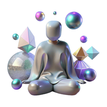 serene abstract Shadow of a Person Sitting Transparent Background professional png