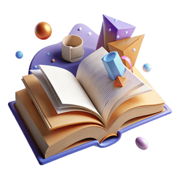 dramatic artistic Shadow of Open Book with Curved Pages on Transparent Background detailed png