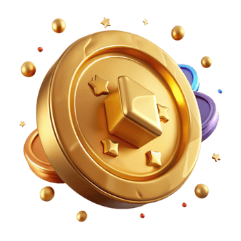 elegant creative Shiny Gold Coin Cutout on Transparent Background high resolution png