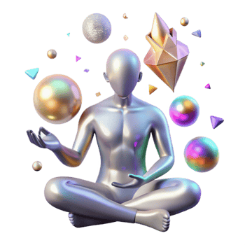 beautiful traditional Silhouette of Person Meditating Cutout Transparent Background high resolution png
