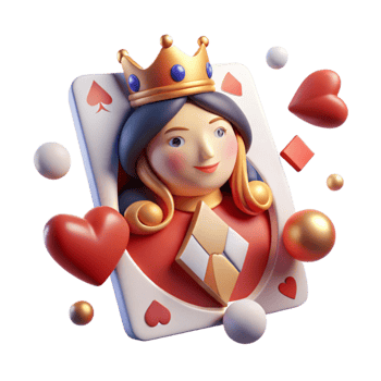 dramatic creative Single Playing Card Queen of Hearts Cutout Isolated high quality png