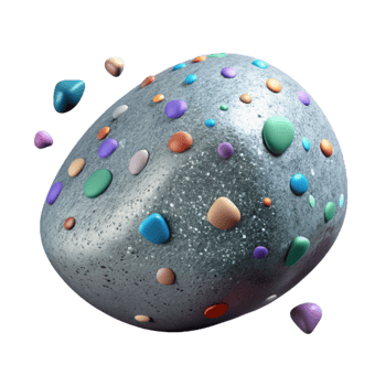 wonderful traditional Smooth River Stone with Texture Cutout Element authentic png