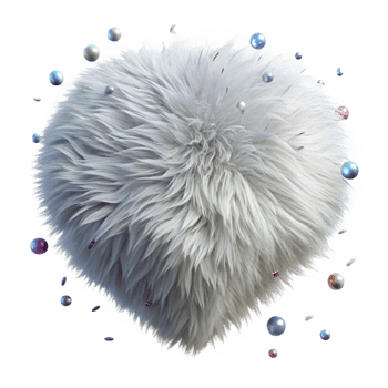 elegant abstract Snow White Fur Texture Isolated with Transparent Background and Soft Feel premium png
