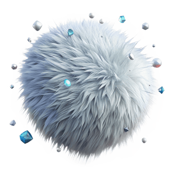 elegant artistic Snow White Fur Texture Isolated with Transparent Background and Soft Feel premium png