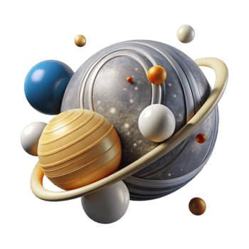 extraordinary contemporary Solar System Cutout with Accurate Orbital Paths png