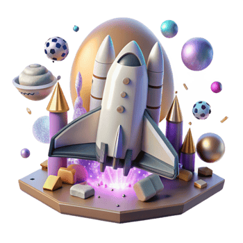 stunning artistic Space Shuttle Landing Isolated with Touchdown Gear exclusive png