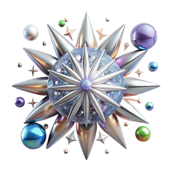 vibrant creative Starburst Effect Transparent Element premium png