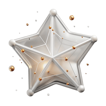 wonderful abstract Star Constellation Outline Transparent Background high quality png