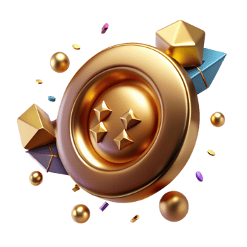 serene vintage Tarnished Brass Button Front View Transparent Element exclusive png