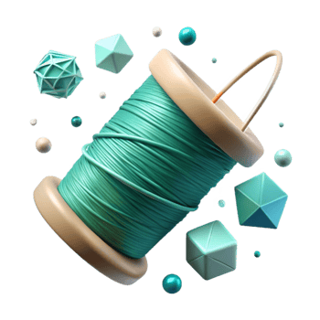 magnificent contemporary Teal Thread Cutout Transparent Background Cool Tones high quality png