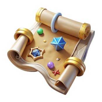 beautiful abstract Treasure Map Isolated with Aged Texture png