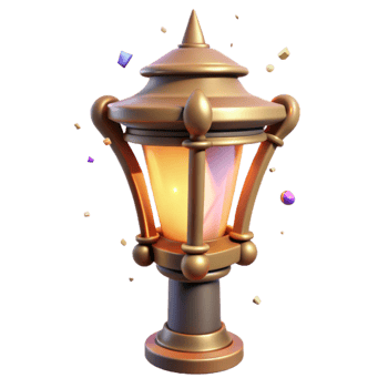 wonderful contemporary Urban Street Lamp with Warm Glow Transparent Background high resolution png