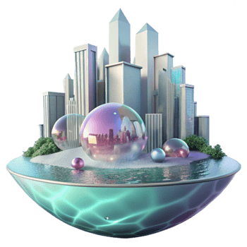 extraordinary rustic Water City Reflection in Canal Cutout original png